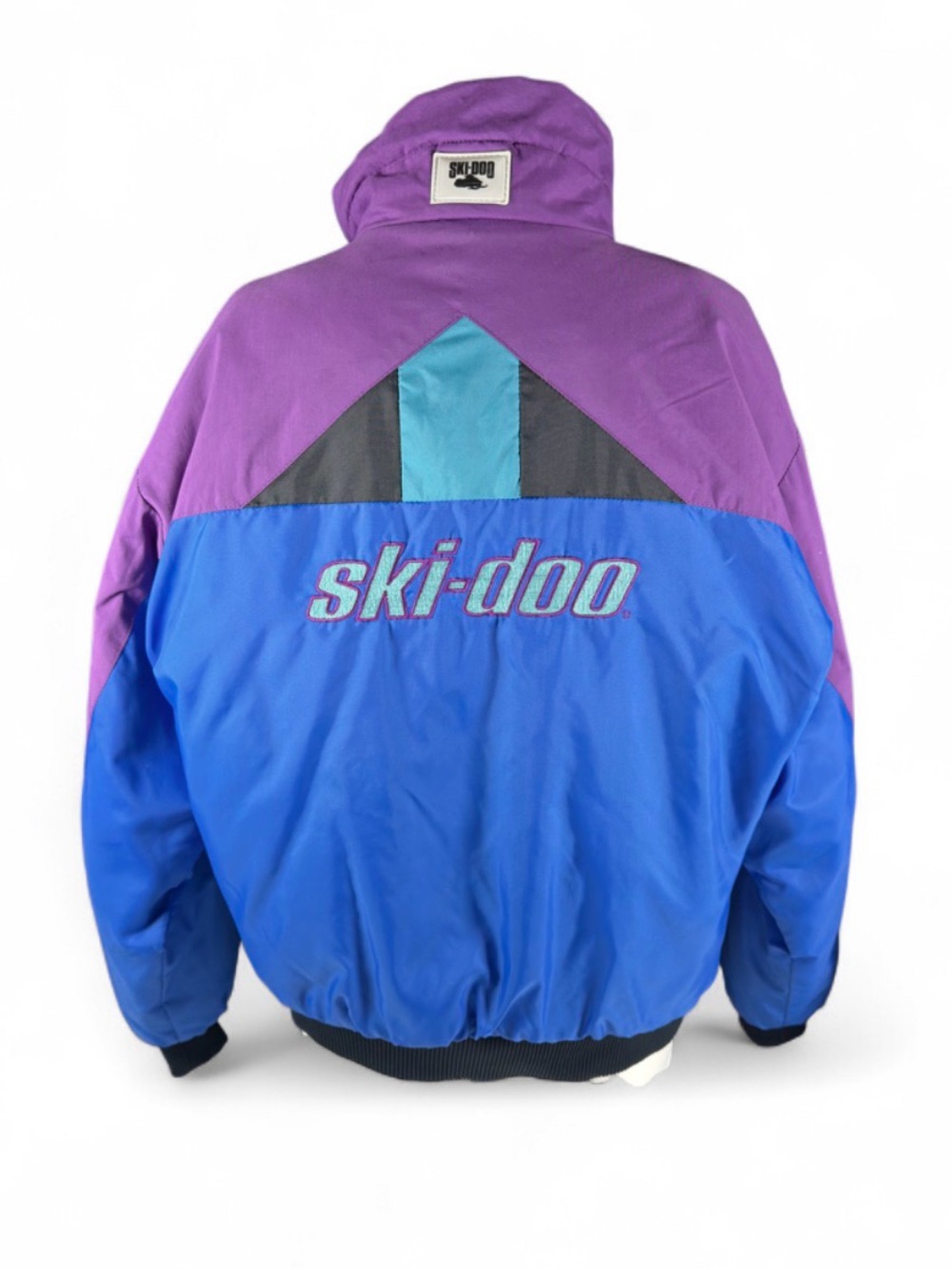 Vintage 80s/90s Ski-Doo Yellowstone Women’s Jacket Size M Purple Blue Colorblock